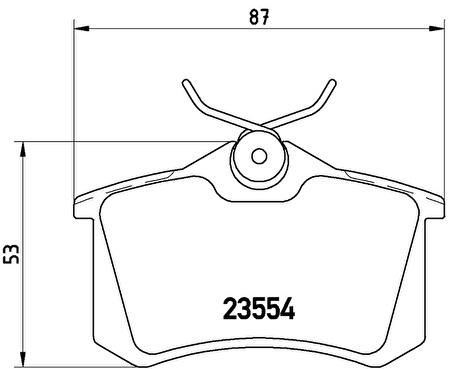 BALATA VW GOLF 1984-1992 AUDI A4(94-04) ; A6(97-04) ; PEUGEOT 405(87-96) ; SEAT CORDOBA(93-02) ; IBIZA(93-02) TOLEDO(91-04) ; VW GOLF MK2-3-4 JETTA MK2 PASSAT(82-93)(97-00)(01-05) ARKA FİŞSİZ