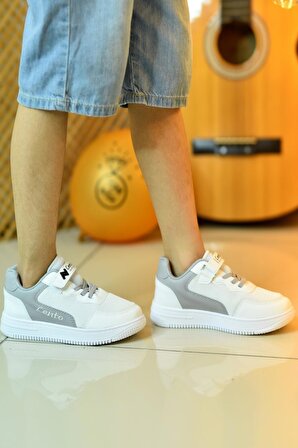 Ortopedik Cırtlı Lastikli Fileli Unisex Rahat Hafif Günlük Yürüyüş Sneaker Çocuk Ayakkabı
