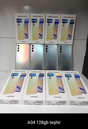 Teşhir Samsung A34 128gb Awesome Silver 