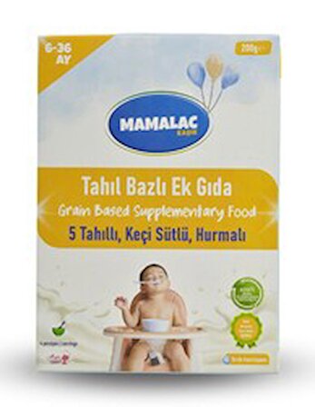 Mamalac 5 Tahıllı Keçi Sütlü Hurmalı Kaşık Mama