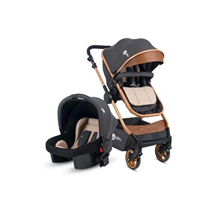 4 Baby Comfort Gold Travel Sistem Bebek Arabası Pusetli Antrasit