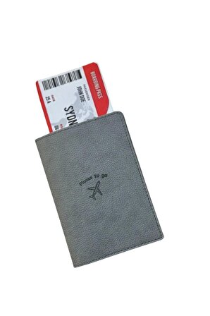 Acar Mira Pasaport Kılıfı Pasaportluk Gri