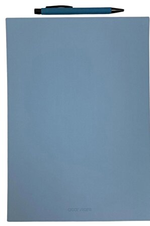 Acar Termo Deri Esnek Kapaklı 21*30 Cm 128 Sayfa Çizgili Kareli Dot Çizgisiz Sayfalı Defter Mavi