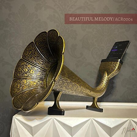 Mobil müzik sesini geliştirmek için gramofon 2 dekoratif  masa dekorasyon salon ofis Aksesuarları