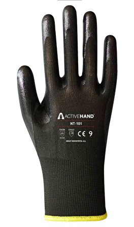 Active Hand Nt101 Nitril Kaplı Iş Eldiven 9 Numara 4 ÇİFT