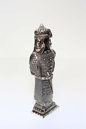 Hediyelik Cevşen Zırh Islami Dekoratif Biblo Osmanlı Askeri Biblo Gümüş Renk Küçük Boy