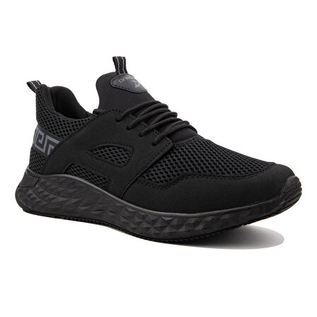AIRTRACK Erkek Siyah Yürüyüş Ayakkabısı Sneaker-hafif Ayakkabı-taban 3cm AT.DRG702