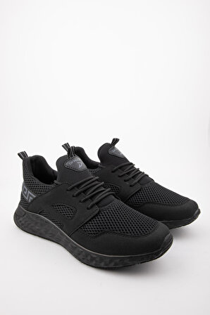AIRTRACK Erkek Siyah Yürüyüş Ayakkabısı Sneaker-hafif Ayakkabı-taban 3cm AT.DRG702
