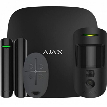 Ajax StarterKit Cam Plus Alarm Seti - Siyah