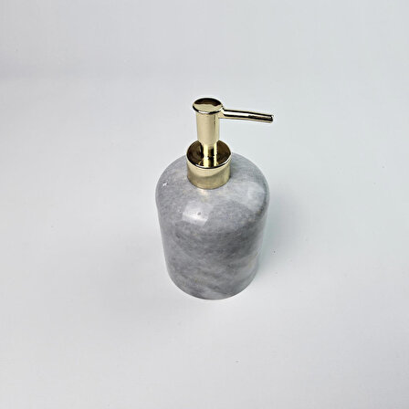 Tozlu Gümüş Mermer Sıvı Sabunluk Model 7713