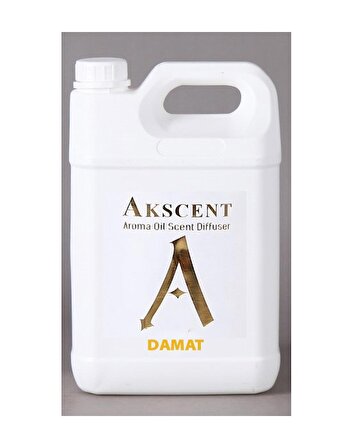 Akscent Damat Tüm Koku Makinelerine Uyumlu Koku Makinesi Koku Kartuşu Esansı 5 LT