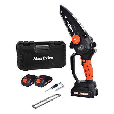 Max Extra MX8006 Çift Akülü Dal Kesme Budama Mini Testere 150 mm 20V 2.0Ah