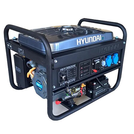 Hyundai HHY3500E 3 kVA Benzinli Marşlı Jeneratör