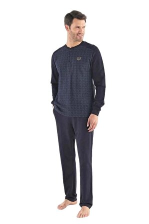 Mod Collection Pamuklu Uzun Kol Kışlık Erkek Pijama Takım 