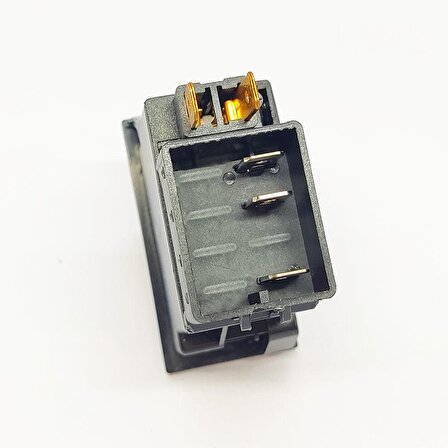Universal Silecek Düğmesi Anahtarı 3 Pin Rocker Switch Buton - Ampullü 24V