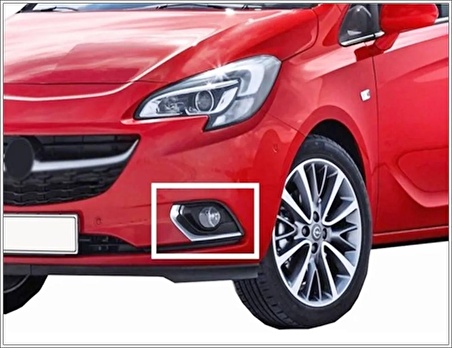 Opel Corsa E Krom Sis Farı Çerçevesi 2 prç. 2015 ve üzeri P.ÇELİK