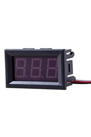 3 Telli 0.56 Inch Dc 4-30v Panel Tip Dijital Voltmetre Mavi Dsn-dvm-568