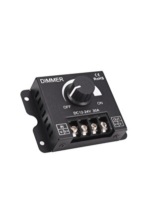 Dc 12v 24v 30a Led Sürücü Dimmer 360w 720w Voltaj Ayarlı Ampul