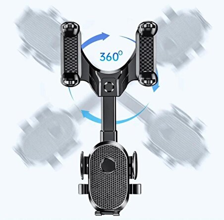 Araç İçi Uzayan Ayarlanabilir 360° Dikiz Aynası Telefon Tutucu Car Holder 