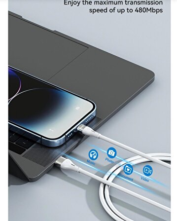 Iphone Uyumlu Şarj Aleti Kablosu 1m Lightning Usb Kablosu