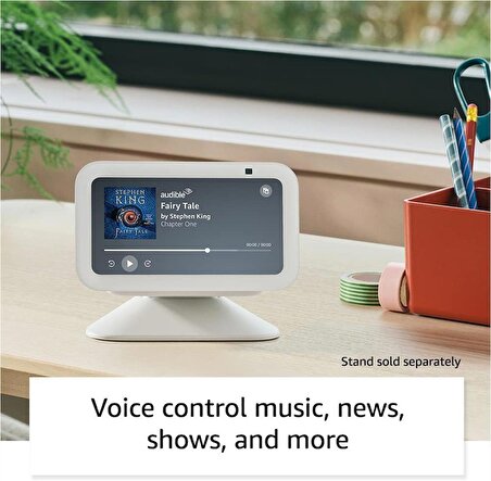 Amazon Echo Show 5 Akıllı Görüntülü Asistan  (3. Nesil, 2023 Versiyon) | 2 Kat Daha güçlü Bas eşliğinde Net Ses Kalitesi
