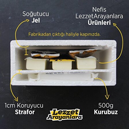 Kavurmalı Lezzetler Serisi - Kavurmalı Pide Paketi (Rende Kaşar 1000gr + Kopuz Kavurma 300gr)