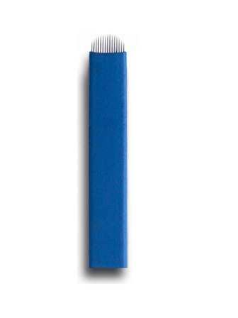 18 Pin U Mavi Microblading İğnesi