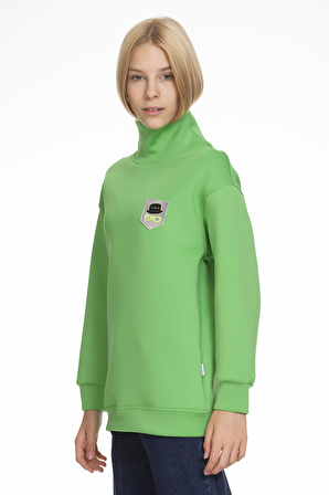 Kız Çocuk Scuba Sweatshirt 9-14 Yaş Lx164