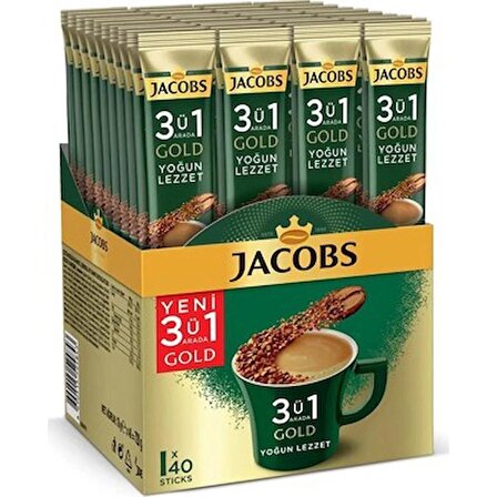Jacobs 3'ü 1 Arada Yoğun Hazır Kahve 18 gr 40'lı