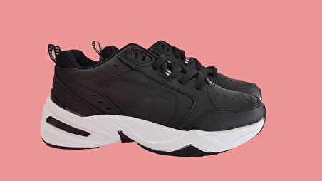 Siyah Monarch Bağcıklı Kadın Sneaker Spor Ayakkabısı 