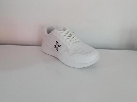 Beyaz 03682 Tekstil Bağcıklı Kadın Sneaker Spor Ayakkabı