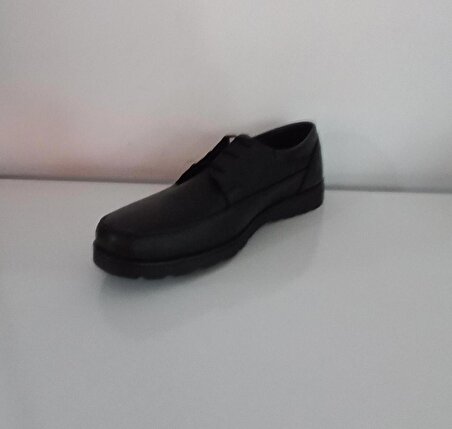 Siyah 03538 Erkek Bağcıklı Klasik Ayakkabı