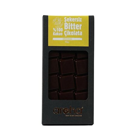 %100 Kakao Bitter Cikolata. 80 Gr.X 6 Adet