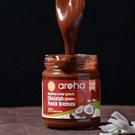 Hindistan Cevizi Şekerli Çikolatalı Fındık Kreması. 180 Gr.
