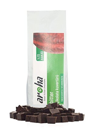 Kuvertür-%72 Kakao,Bitter Çikolata