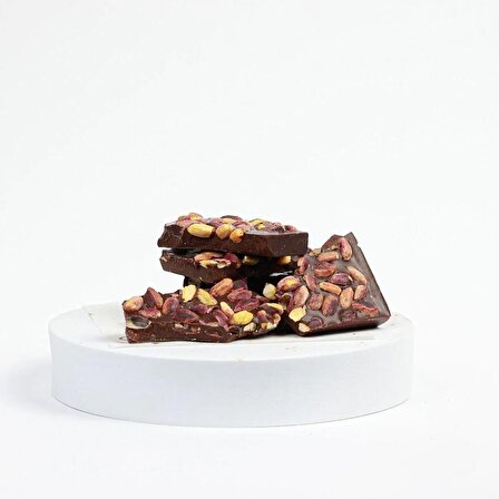 %85 Kakao, Hurma Özlü, Antepfıstıklı Bitter, Beyoğlu Çikolatası - Şeker İlavesiz. 250 Gr.