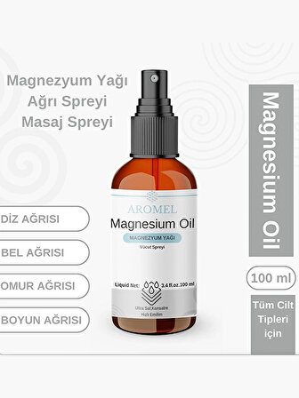 Magnezyum Yağı | 100 ml | Ekstra Saf | Magnesium Oil FDA Onaylı