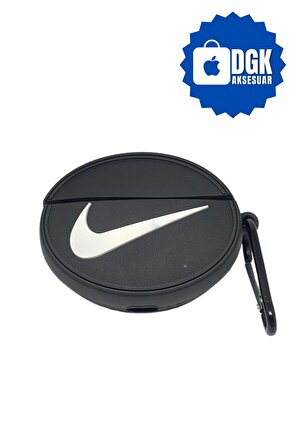 AirPods 3. Nesil Uyumlu Koruyucu Bluetooth Kulaklık Kılıfı Siyah Nike Logo Figürlü