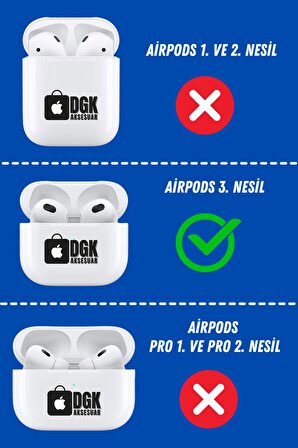 AirPods 3. Nesil Uyumlu Koruyucu Bluetooth Kulaklık Kılıfı Haki Timsah Figürlü