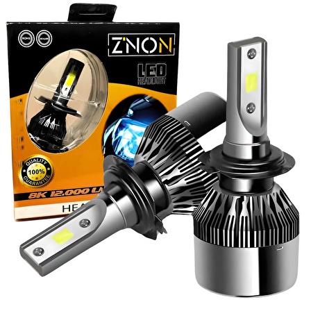 H7 Led Xenon Şimşek Etkili 12000 Lümen ZNON