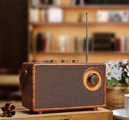 ULVİLA AS23 Nostaljik Şarjlı Fm Radyo, Handfree+Aux+Usb ve Tf Card Okuyuculu Mp3