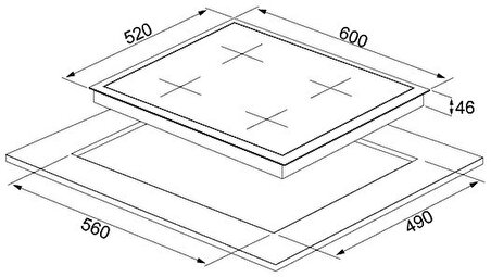 Silverline AS5640X01  Ankastre İnox Ocak