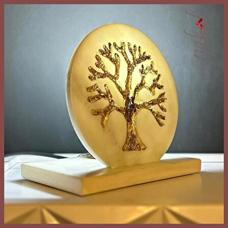 mermer ağaçta altın yapraklar Dekoratif masa lambası Aydınlatma ve Gece Lambası salon ofis Abajur