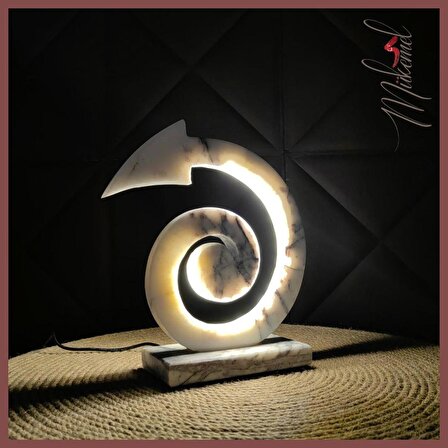 mermer Led Işık Dekoratif masa lambası Aydınlatma ve Gece Lambası salon Abajur lambader avize