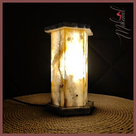 kaplan derisi sütun Dekoratif masa lambası, Aydınlatma ve Gece Lambası Abajur ampul lambader