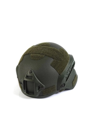 Haki Airsoft Kompozit Başlık Koruyucu Tactical Kask Paintball