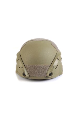 Bej Airsoft Kompozit Başlık - Koruyucu Tactical Kask - Paintball