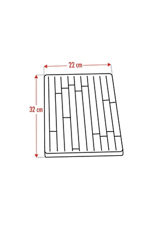 Bambu Kesme Tahtası Sunum Tahtası 22x32