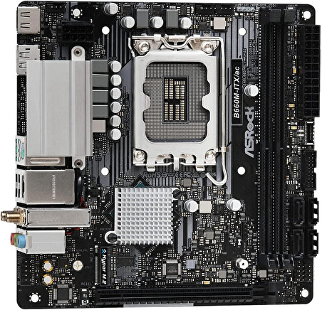 Asrock B660M-ITX/ac Intel B660 LGA 1700 DDR4 5000 MHz Masaüstü Anakart