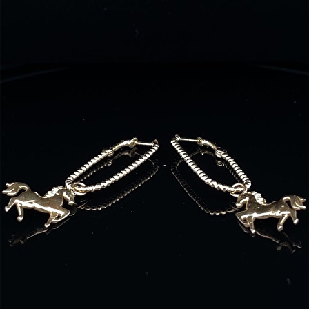 HORSE EARRİNGS